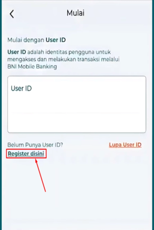 4. Mulai Pembuatan User ID