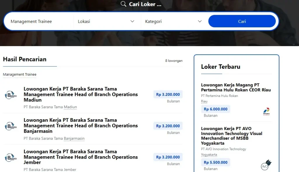 Lowongan Kerja Management Trainee