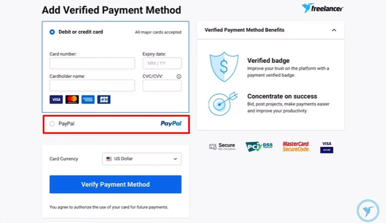 Metode Pembayaran PayPal di Freelancer